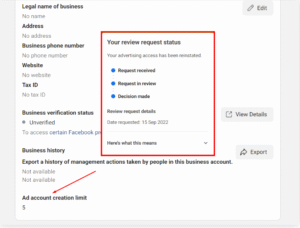 BM5 Nolimit Reinstate Business Manager