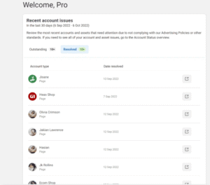 Reinstated Fan Pages